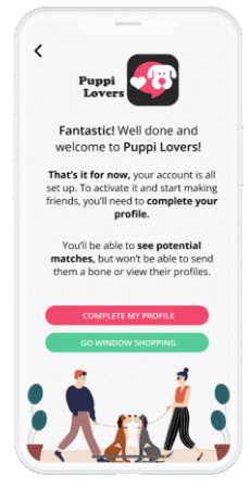 Puppilovers Dating App one